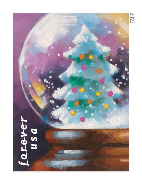 USPS Snow Globes (20 Stamps)
