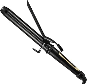 Up to 450°F Hair Curler with Extra Long Tourmaline Ceramic Barrel, Professional Hair Curler Up to 450°F Dual Voltage for Travel, Hair Curling Tool for Girls and Women - Black