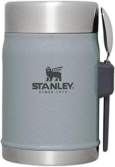 Stanley Classic Legendary Classic Food Jar + Spork 14oz Hammertone Silver