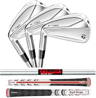 Left Handed TaylorMade 2021 P790 Irons, KBS Tour FLT Shafts