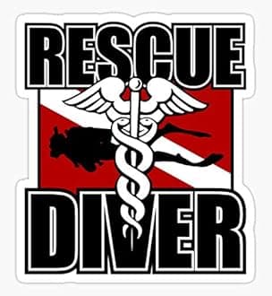 Rescue Diver - Sticker Graphic - Decal Sticker