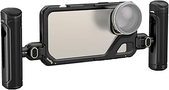 Dual Handheld Phone Cage Kit for iPhone 15 Pro Max, Mobile Video Rig Cage Kit with Wireless Quick Release Dual Handles for Video Recording/YouTube/Live Streaming/Vlog