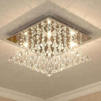 BB 23cm Two Colour Chandeliers LED Celining Pendant Light Square Shape Fixture for Hall, Bedroom, Living Room, Temple, Dining Area sqrdom