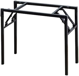 Folding Table Legs Bracket Portable Furniture Legs Heavy Duty Legs Blcak Support Iron Frame Coffee Table Legs Stainless Steel Dining Table Legs (Size : 85cmx39cmx70cm)