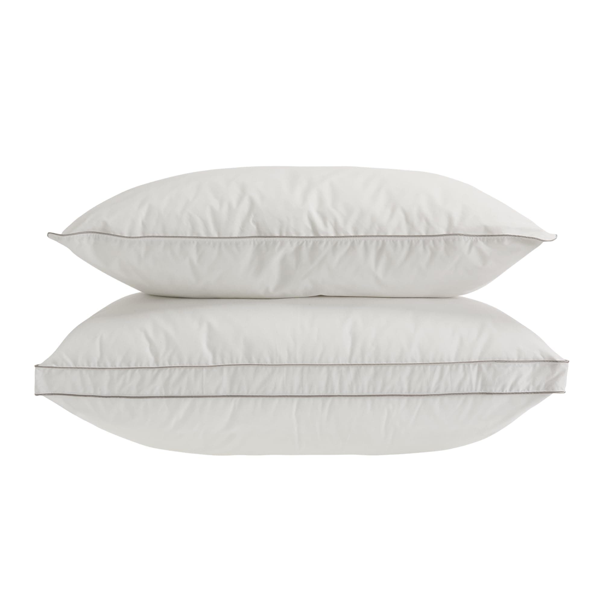 Soak&Sleep Soft As Down Microfibre Standard Pillow Pair - Soft/Medium Support Ideal For Front Sleepers - Luxuriously Soft & Plump - Suitable For Allergy Sufferers - Easy To Care For - Made To Last