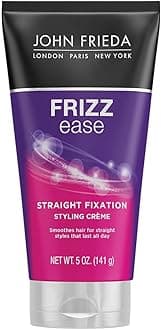 John Frieda Frizz-Ease Straight Fixation Smoothing Creme for Unisex - 5 oz Creme (Pack of 6)