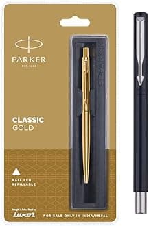 Classic Gold GT Ball Pen Calligraphy CT Fountain Pen (Black)