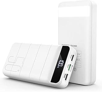 Portable Charger Power Bank 50000mAh 22.5W Fast Charging External Battery Pack with 4 Outputs & 3 Inputs LED Display Battery Bank Portable Cell Phone Charger for iPhone, Samsung, iPad etc