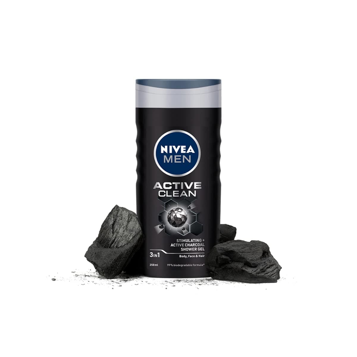Nivea Men Active Clean Shower Gel, 250ml