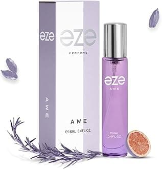 Eze Perfume Awe Eau De Parfum For Women - 18ml | Long-Lasting Luxury Perfume | Fruity Grapefruit, Rosemary & Cardamom | Floral Ylang & Tuberose | Woody Leather, Cedar & Vetiver Base