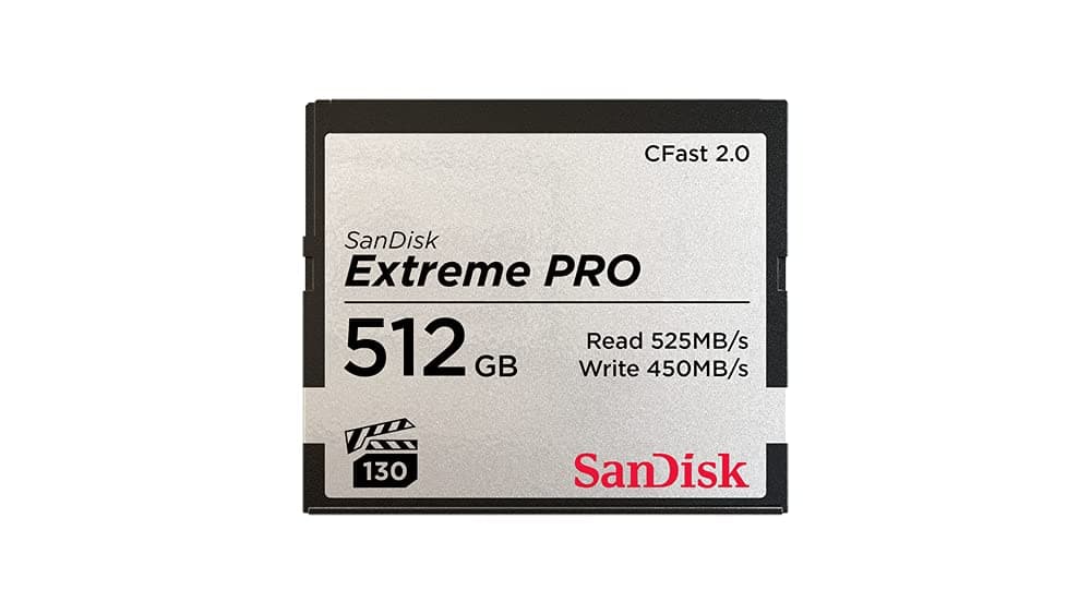 512GB Extreme PRO CFast 2.0 Memory Card - Silver