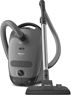 Miele Classic C1 Powerline Bagged Cylinder Vacuum Cleaner with 900W Suction Power and AirClean Filter, Lightweight Design, in Graphite Grey