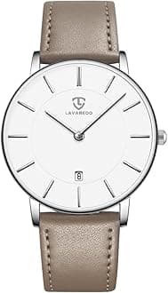 BEN NEVISMens Watches, Minimalist Fashion Simple Wrist Watch for Men Analog Date with Leather Strap