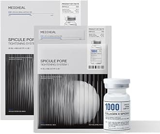 Mediheal Collagen Spicule 1000ppm Intensive Serum – Micro Needle Serum for Pore Care, Soothing & Skin Texture Improvement, 2-Step,Collagen Spicule Ampoule and Gel Mask Set,Skin Booster,10pcs