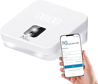 NGTeco Cloud Clocking in Machine, TC4 Fingerprint Time Clocks for Employees Small Business, Fingerprint Biometric Attendance System with Remote Control Software ＆ iOS/Android App (0 Monthly Fee)