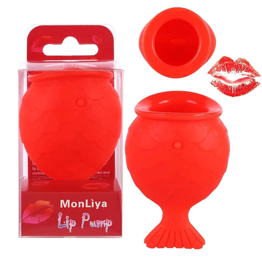 Lips Enhancer Plumper Device Lips Silicone Fish Shape Lip Plumper Lip Plumping Natural Pout Mouth Tool Sexy Lip Mouth Bigger
