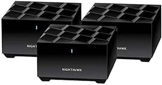 Netgear Nighthawk Whole Home Mesh WiFi 6 System, 3-Pack , BLK (Renewed)