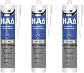 Bond It 3X Clear HA6 RTV Silicone Sealant Marine Aquarium Safe Water Fish Tank
