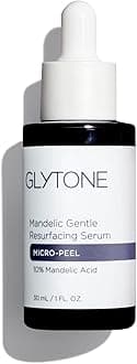 Glytone Micro-Peel 10% Mandelic Acid Serum | Anti-Aging AHA Gentle Exfoliant with Phytic Acid for all Skin types | Reduces Redness, Uneven tone & Dark Spots | Fragrance-Free, Paraben-Free - 1 Fl oz.