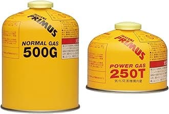PRIMUS GAS CARTRIDGE Normal Gas (Large) IP-500G & GAS CARTRIDGE High Power Gas (Small) IP-250T [Gas Equipment Conformity Tested Japanese Genuine Product] [Set Purchase]