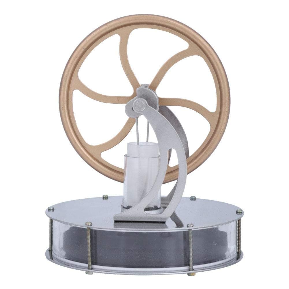 Regun Low Temperature Stirling Engine Model, Steam Heat Electricity Generator Machine Education Model Toy, for Kids Craft Ornament, Birthday, New Year Gift