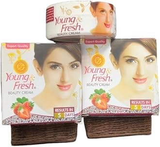 Young & Fresh Beauty 2X Gold Whitening Face Cream for Age Spots, Freckles, Pigmentation - 30g, 2 Pcs