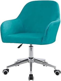 Velvet Office Chair Slipcover with Arms,Cover Chair For Vanity,Modern Office Computer Chair Protector,Stretch Wingback Dining Chair Cover Protector for Home Kitchen Living Room