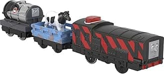 Thomas & Friends Motorized Toy Train Talking Diesel Engine with Sounds Phrases & Cow Cargo for Preschool Pretend Play Kids Ages 3+ Years
