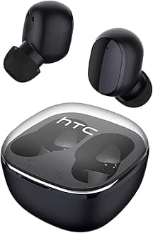 True Wireless Earbuds 6 Bluetooth 5.3 in Ear Stereo Headphones Touch Control with Built-in Microphone, Wireless Noise Cancelling Earbuds 22H Playtime with Charging Case for Android and iOS- Black