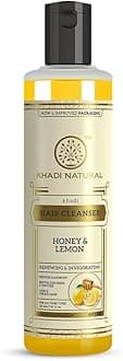 KHADI NATURAL Honey and Lemon Juice Hair Cleanser (Shampoo), 210ml