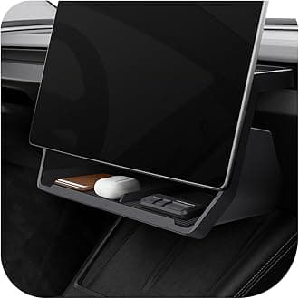 (Upgraded) Under Screen Storage Organizer for Tesla Model Y Juniper (Standard, Premium & Performance 2025/2026) and Model 3 Highland (Standard, Premium & Performance 2024/25/26)