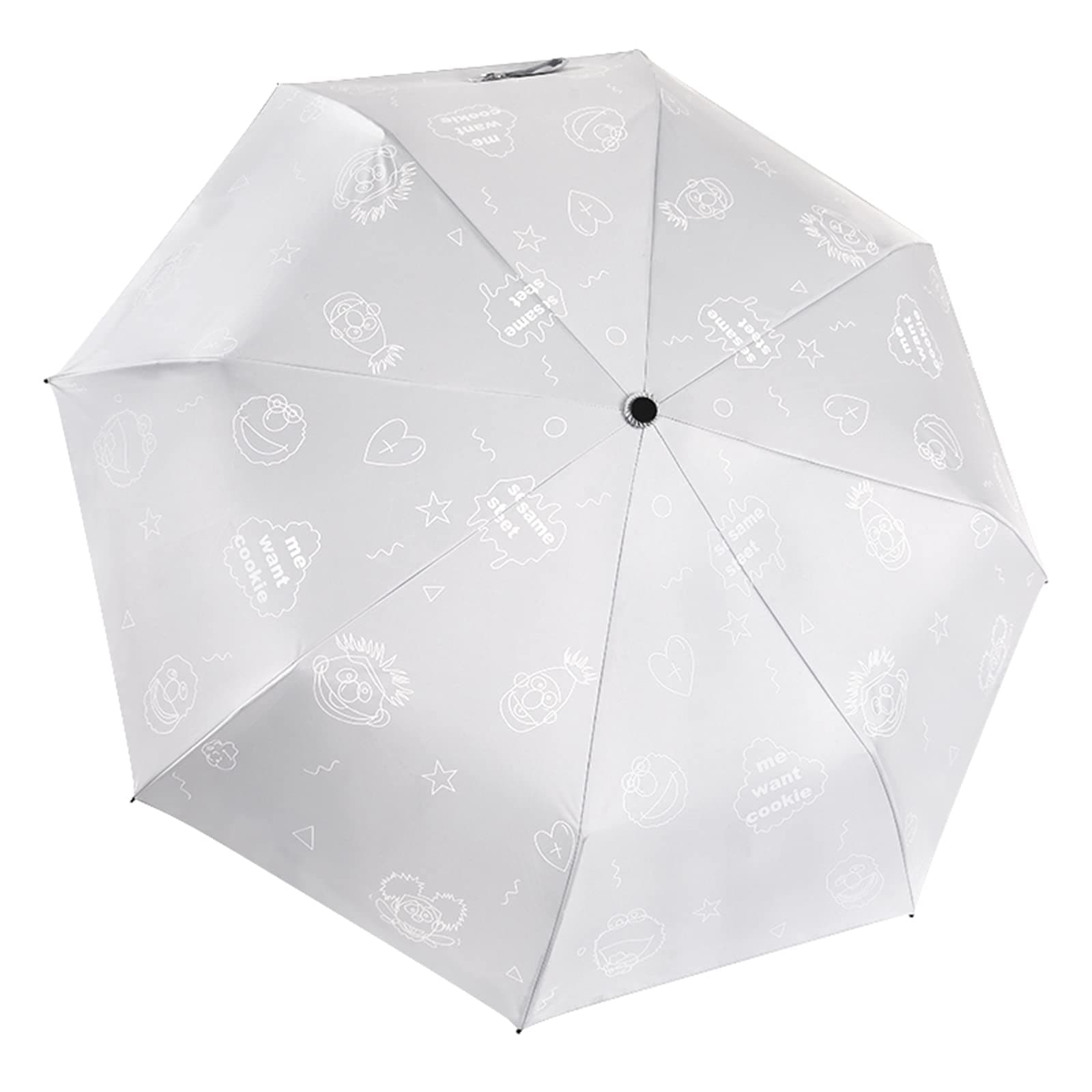 NNAAThree-folding full-automatic umbrella, wind-resistant and rain-proof, personalized creativity, dual-purpose folding student umbrella for rain or shine