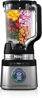 NinjaDetect Power Blender Pro 1200W with 2L Jug (1900ml Max Liquid Capacity), Powerful Blender for Blending Smoothies, Chopping Vegetables & Mixing Frozen Drinks, Black, TB201UK