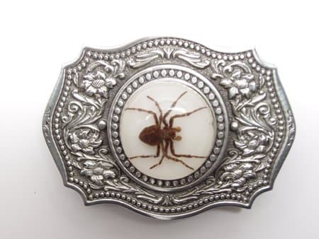 Ghost Spider Buckle Small Circle White