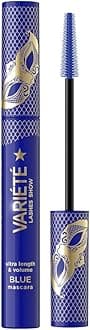 Eveline Cosmetics Variété Variété Lengthening & Volumizing Blue Mascara - Long-lasting 24-hour Wear, Clump-Free, Vegan Formula