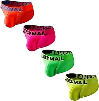 JOCKMAIL 4pcs/Pack Mens Briefs Underwear Mesh Comfort Underwear Briefs Men Underpants