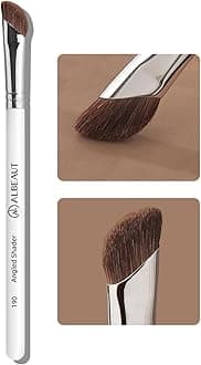 Albeaut Eyeshadow Brush, Angled Nose Contour Brow Bone Highlight Makeup Brush (190 angled shader)
