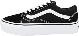 Vans Women's Old Skool Platform Trainers, (Black/White Y28)