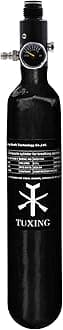TUXING 4500Psi Pcp Air Tank 0.5L 31Cu in 500cc Carbon Fiber HPA Tank,Gas Cylinder,Paintball Hunting for PCP Air Rifle Gun Daystate and FX Thread M18 * 1.5
