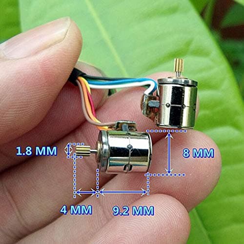 Xia Fly 1Correct 4 Wire 2 Phase Miniature Stepper Motor Micro Stepping Motor (Diameter:8 mm,Height:8.2 mm)