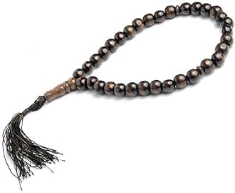 8mm Wooden Muslim Prayer Beads - 33 Tasbih Islamic Rosary - Birthday Gift