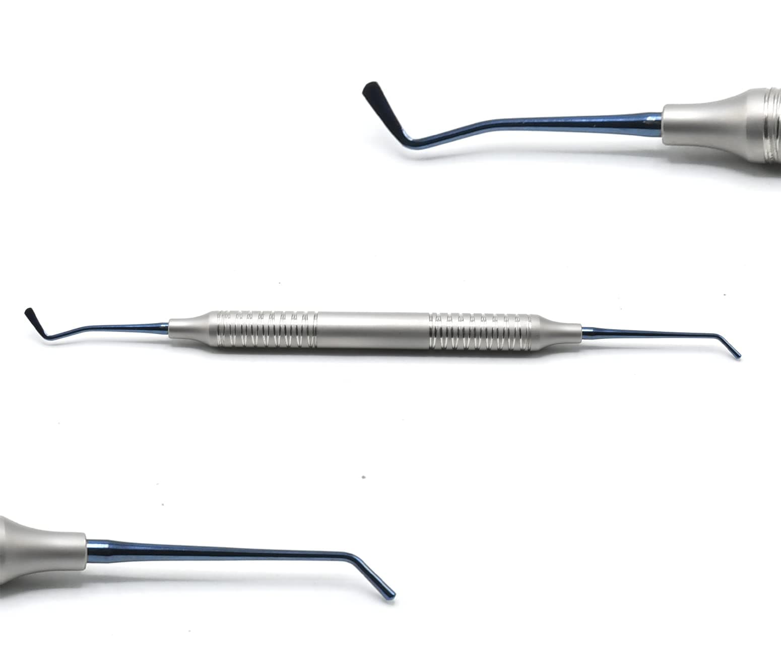 1 Flexi-Thin Composite Contouring Instrument, Paddle & Plugger Double Ends Hollow Handle Titanium Blue Coated DN-2507