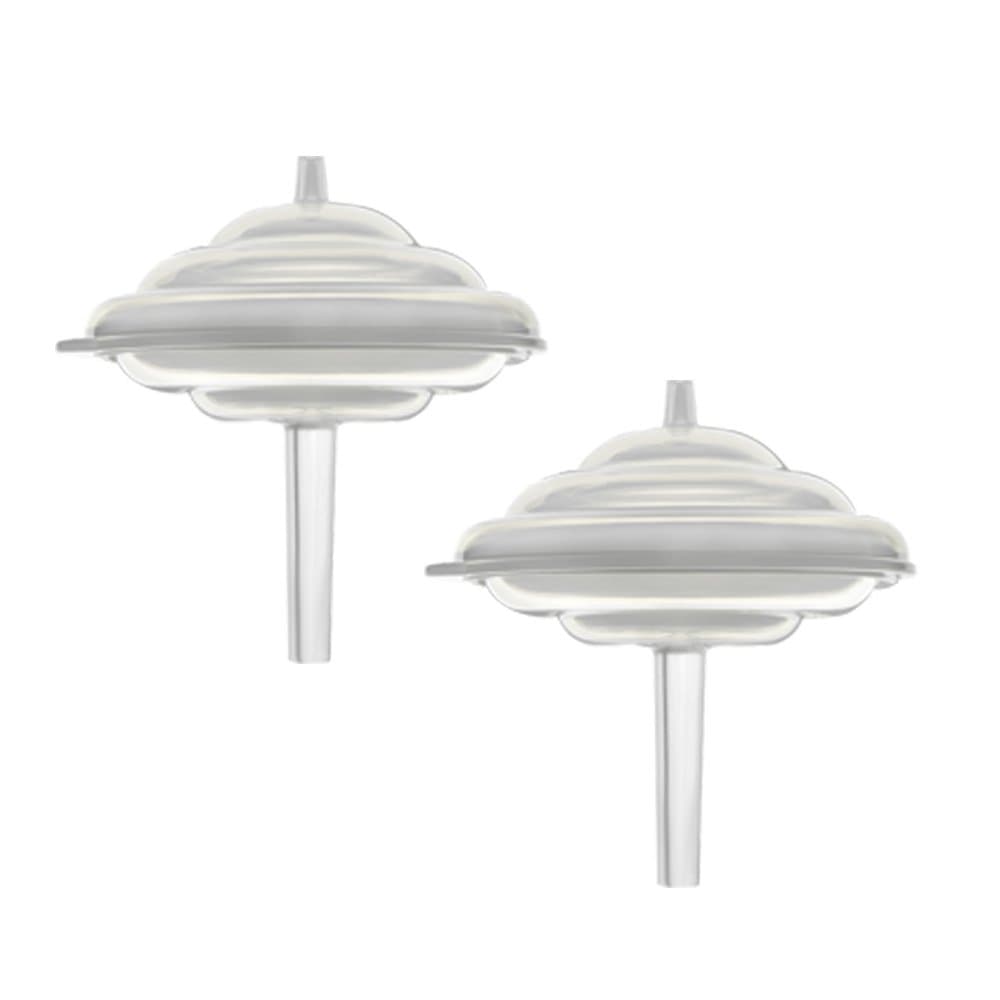 Backflow Protector, Long Stem, Compatible with Spectra S1, S2 and 9 Pumps, Compatible with Medela Flanges and Medela Parts; 2pc