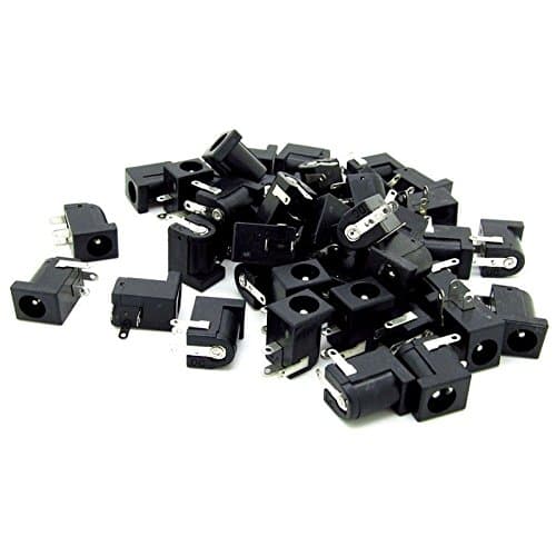 50pcs 3 Pin 5.5×2.1mm DC 2.1 SMD Socket Jack Female PCB Power Plug