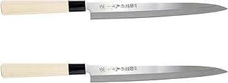 JapanBargain, Japanese Yanagiba Sashimi Knife Sushi Chef Knife, High Carbon Stainless Steel 9-1/2 inch Blade, Made in Japan, 240mm, 2-Pack