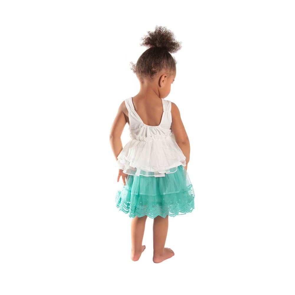 Elegant Tops (5-6 Years Old, White)