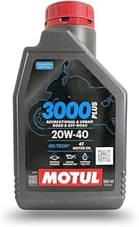 Motul 3000 4T Plus 20W-40 HC-Tech Engine Oil for Bikes | Advanced Engine Protection & Smooth Performance | Designed for 4-Stroke Motorcycles Up to 150cc | 900ml