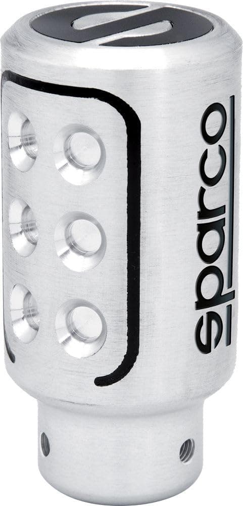 Sparco Manual Gear Shift Knob Racing Aluminium Universal, Silver
