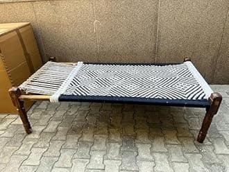 Furniture House by Pooja Solid Wooden Charpai (C-04)