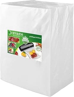 15x25cm(200Bags) Vacuum Sealer Bags Designed for Sous Vide Cooking and Food Storage,BPA Free Embossed Vacuum Food Sealer Bags and Compatible with All Types Sealer Machines